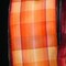The Ribbon People Orange and Red Plaid French Wired Craft Ribbon 1.5" x 27 Yards